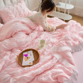 Soft Seerscker Home Textile Comforter BedCoverセット