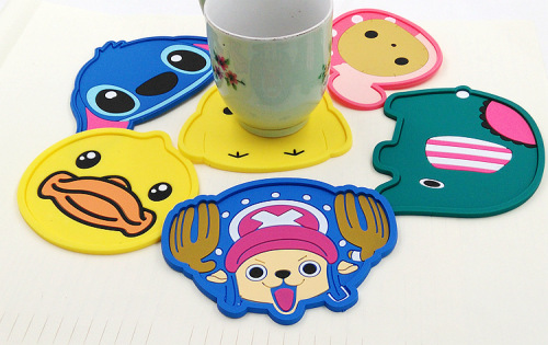 Coasters de PVC promocional dos desenhos animados