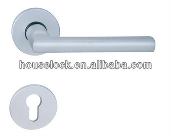 OEM production double handle aluminum brushed laminate for mortise door lock confirm to EN standard