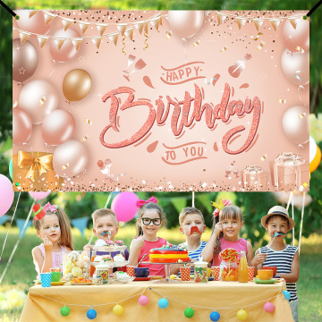 Sunshine Birthday Banner: sfondo della decorazione per feste per layout fotografico - Supporto per il design Amazon