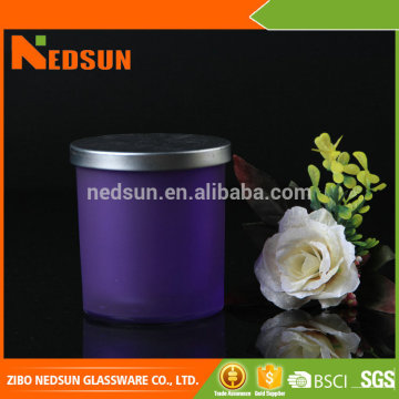2016 most popular scented glass candle jar with lid new items in china market