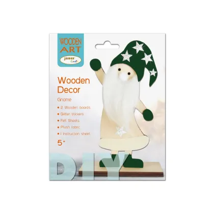 DIY Creative 3D Wooden Gnome Figure for Unique Home Decoration