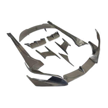 Kit per il corpo BMW I8 in fibra di carbonio in stile top: migliora l'aspetto della tua auto con labbro per paraurti anteriore premium, gonne laterali, diffusore posteriore, spoiler posteriore e ala posteriore