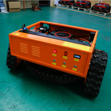 Remote control lawn mower with sprayer attachments