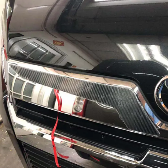 Carbon Fiber Matte Rear Logo Trim for Toyota Hiace 300 2019