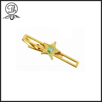 Royal Crown tie bar clip silver