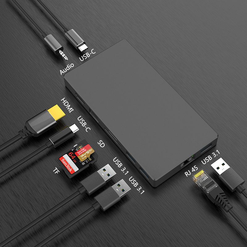 9in1 Dock Station USBC с адаптером M.2 SSD