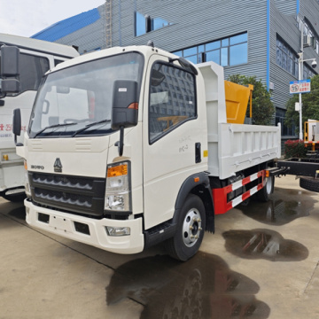 Howo 4x2 6 rodas de 4 tons de caminhão de despejo