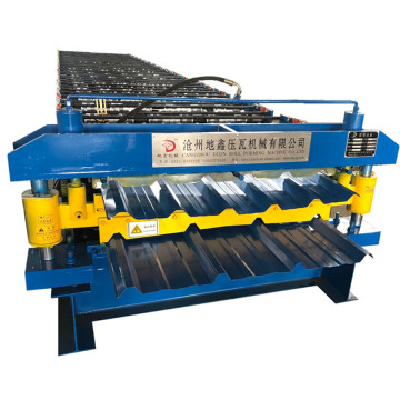 Colored steel roof panel trapezoidal roll forming machine