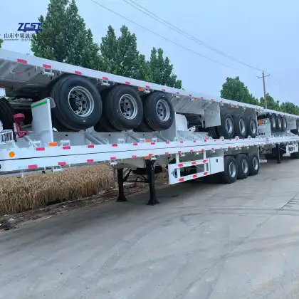 China Brand 40-ton Flatbed Semi-Trailer - New Design Cheap Utility Truck Trailer