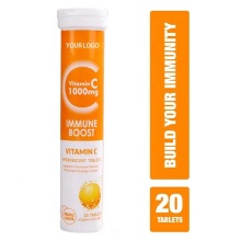 Tablete efervescente de vitamina C de 1000 mg