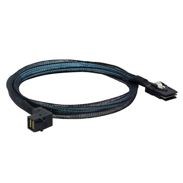 Factory Direct High Performance Mini SAS HD Cable 90 Degree SFF 8643 to SFF 8087