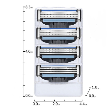 Replacement BIG ROC Stainless Steel 3-Blade Razor Cartridge Blades