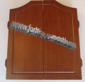 Conjunto del gabinete Dartboard madera maciza