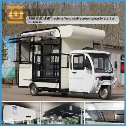 Three Wheeled Electric Dining Truck for Mobile Kitchen and Restaurant Food Truck