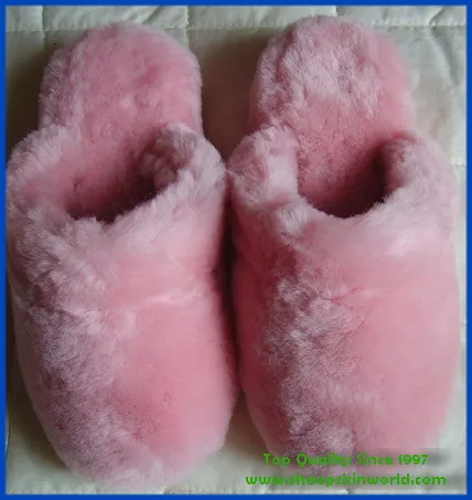 sheepskin wool indoor carpet slipper
