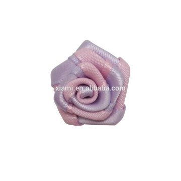 individual design two color pretty rose shape flower printed ribbon
