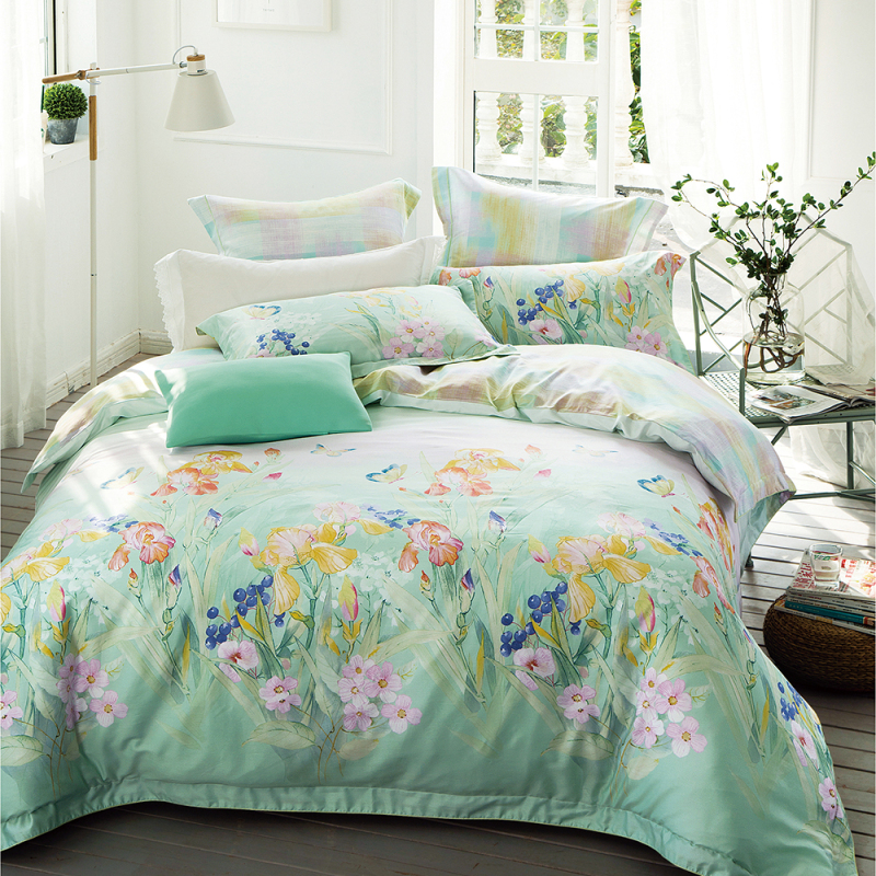 Cotton Fabric Quilt Cover Bed Sheets & Bedding Sets