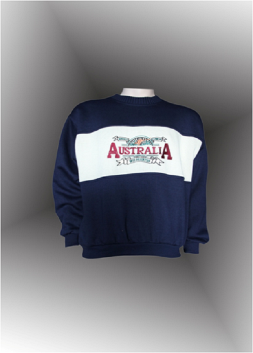 Aangepaste heren 65% polyester 35% katoenen fleece top