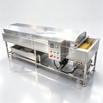 Continuous Roller Brush Cleaner Fruit and Vegetable Washing Machine Vegetable Cleaner Machine Fruit Washer