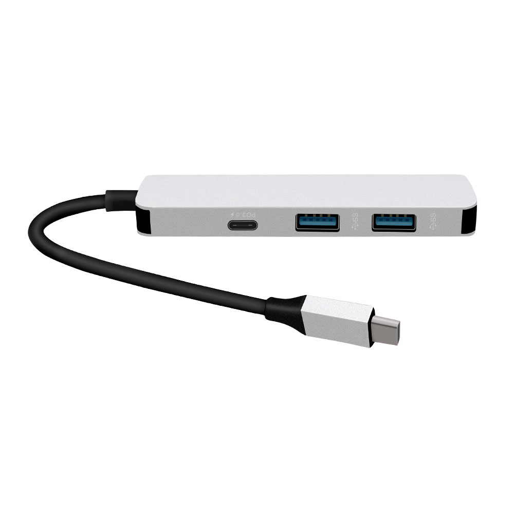 النوع C إلى شاحن منفذ HDMI / USB3.0 / PD