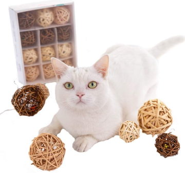 Puppy Weave Rattan Interactive Ball Toys