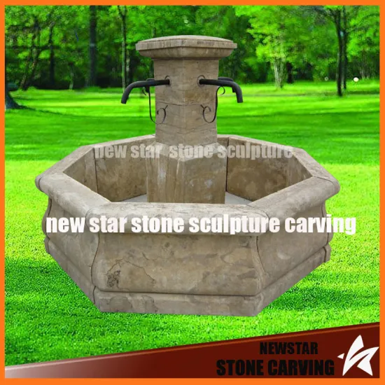 Cheap Small Old-Finished Stone Garden Fountain