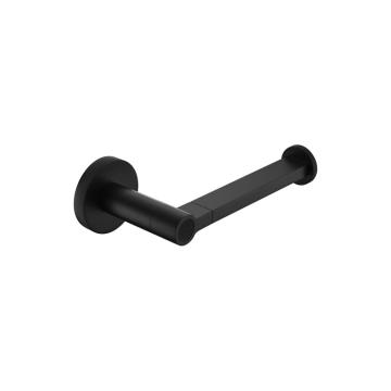 Matte Black Brass Toilet Paper Roll Holder - Foshan Manufacturer Modern Bathroom Hardware Set