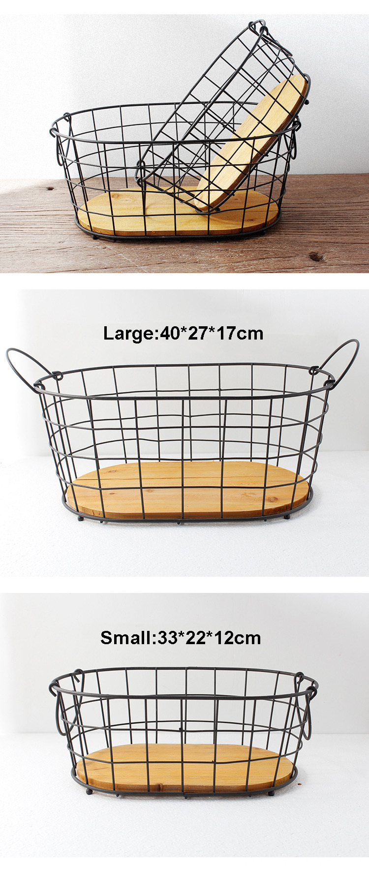 Metal Wire Basket Set