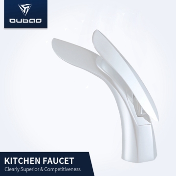 Modern Low-Lead Brass White Bathroom Sink Faucets