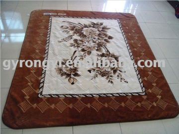 CLASSIC!!! 100% polyester printed 1ply embossed blanket