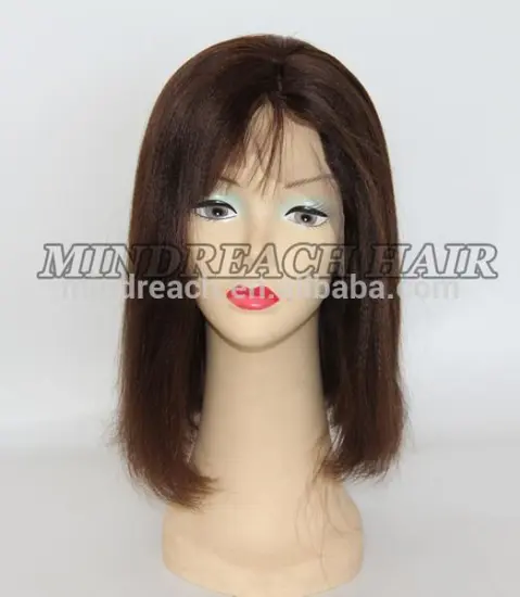 New arrival 100% human hair top quality glueless silk top cap full lace wig