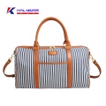 Classic Striped Women's Travel Bag Weekender Bag