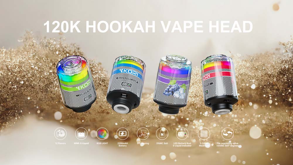 Kori Hookah Head 120K disposerive vape