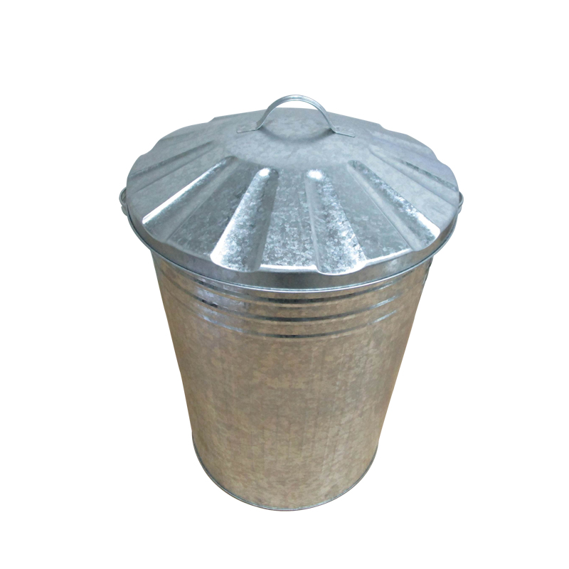 Home Garden Outdoor Galvanized Metal Recycle Bin