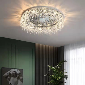 Pendant Ceiling Lamp Luxury mirror chassis crystal pendant ceiling lamp Supplier