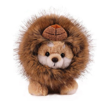 Chiot en peluche de jouet en peluche de capuche lion pour animaux de compagnie