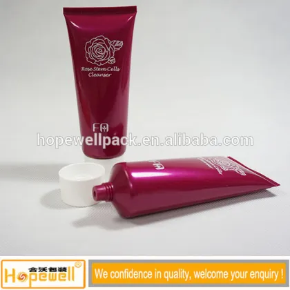 Hot stamping logo cosmetics tubes plastic facial cream tube body lotion container