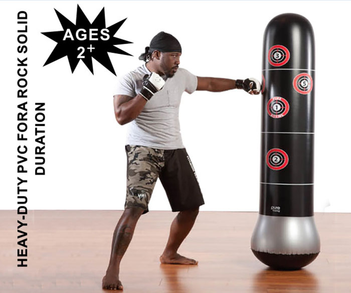 Inflatable Punching Bag Freestanding Bag Perfect for Boxing