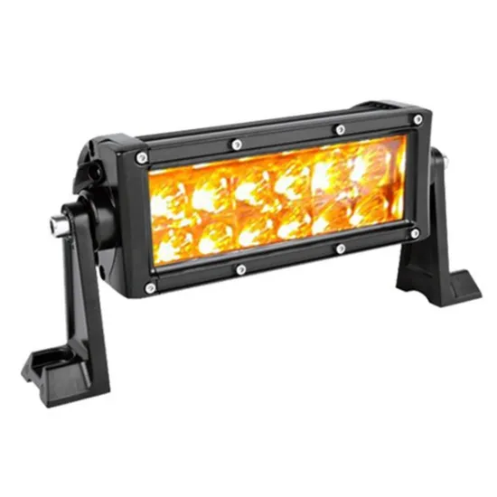 Hot sale 7.5" 12v amber & white color 36w led light bar with flashing