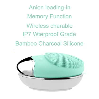wireless charge face brush sonic cleansing cleaner