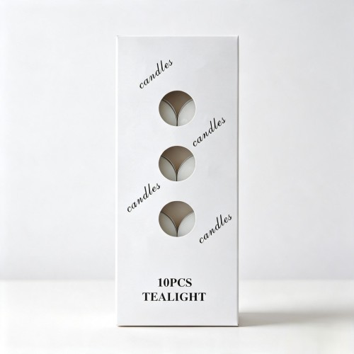 Retail Box Tealight Candle for Commercial Decor Applications