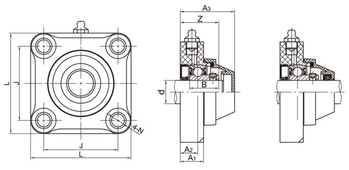 Stainless Steel Bearings WP-SSBF200 Series