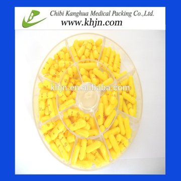 GMP empty yellow capsules