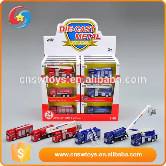 China wholesale promotion children metal miniature diecast fire truck model
