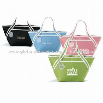 Cooler Tote Bag, Material of 600D Polyester, Size 15" L x 7.5" H x 7.5" W