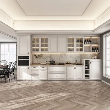 European Style Custom Open Design Kitchen Cabinets for Whole House Furniture Decoration