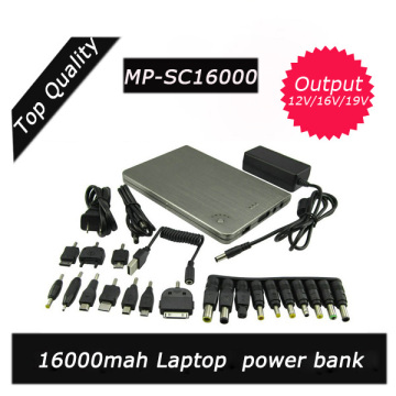 Ultra-High Capacity Multi-Voltage (5V 12V 16V 19V) External Battery Backup Charger Power Pack for Tablets, Netbooks, Notebooks