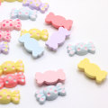 Colorful Sweet Candy Shaped Resin Cabochon Flatback Beads 100pcs/bag Handmade Article Desk Ornaments Beads Slime