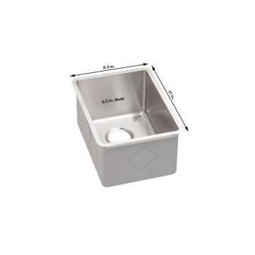 Lavello con acqua calda portatile in acciaio inossidabile usato con caddy di plastica